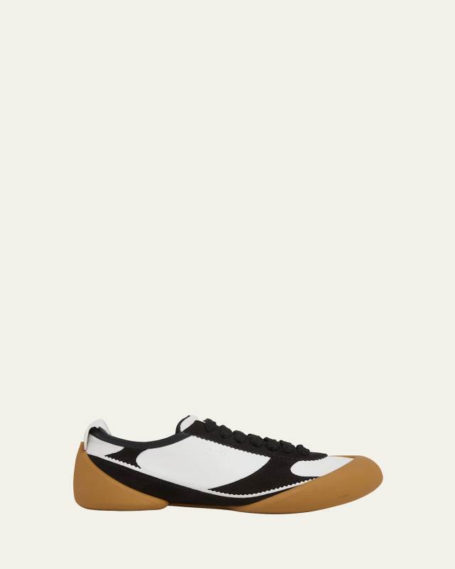 Flexion Colorblock Leather and Rubber Sneakers